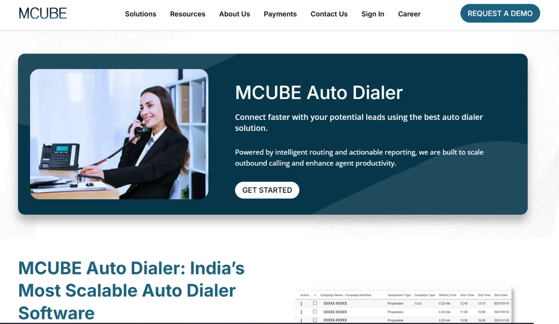 MCUBE Auto Dialer